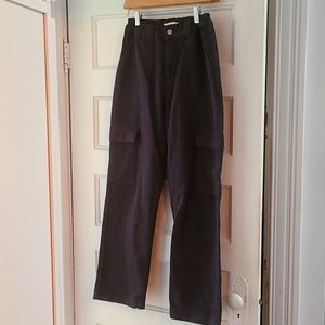 PacSun washed black cargo jean